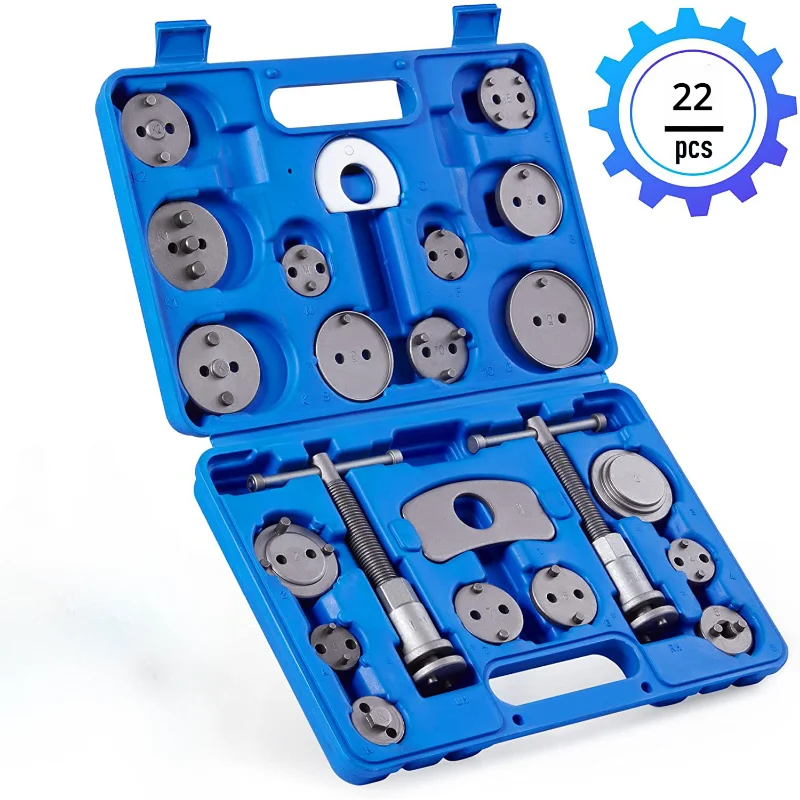 

22pcs Professional Disc Brake Piston Caliper Compressor Rewind Wind Back Tool Set for Pad Replacement Reset