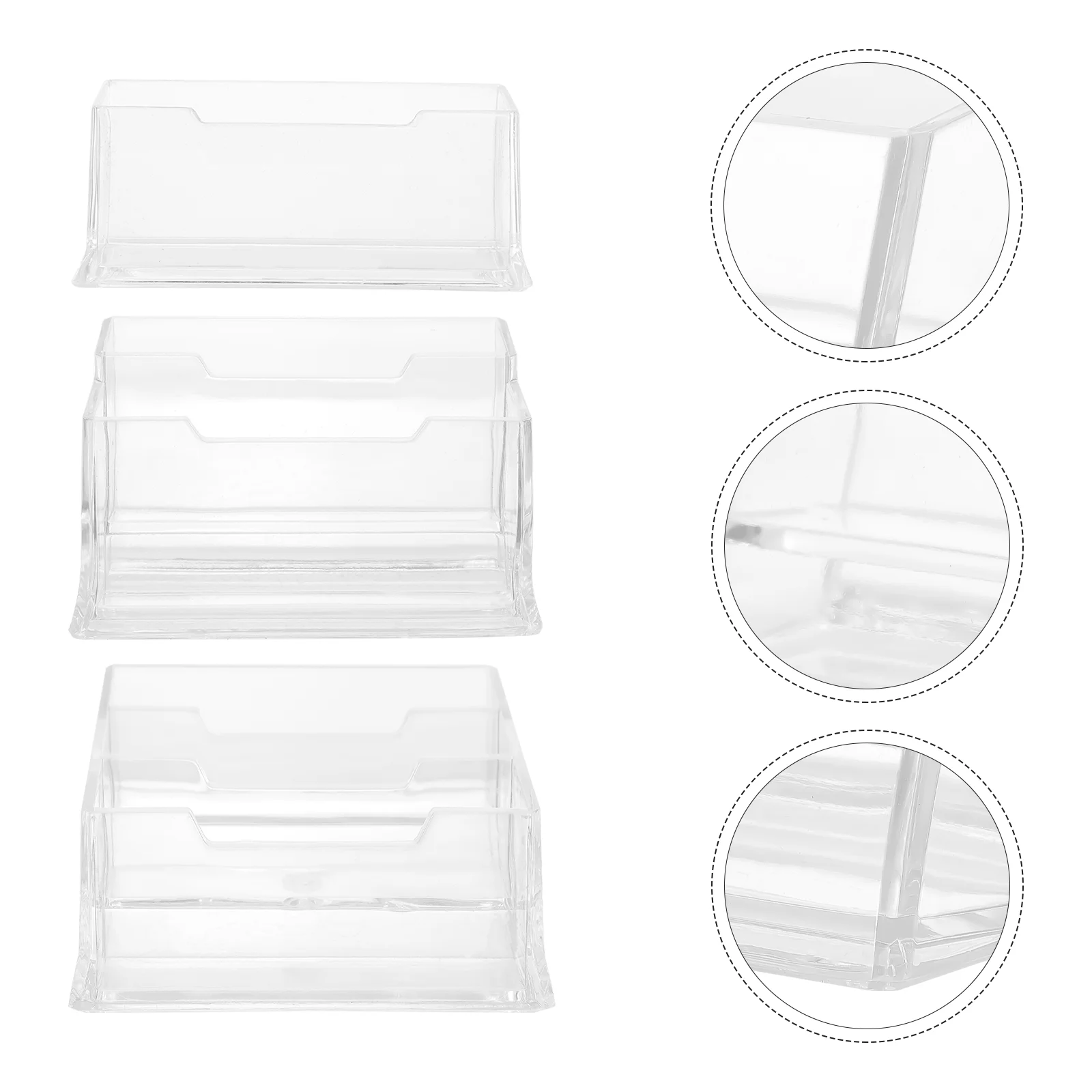 

3Pcs Display Holder Clear Business Show Holder Acrylic Holder