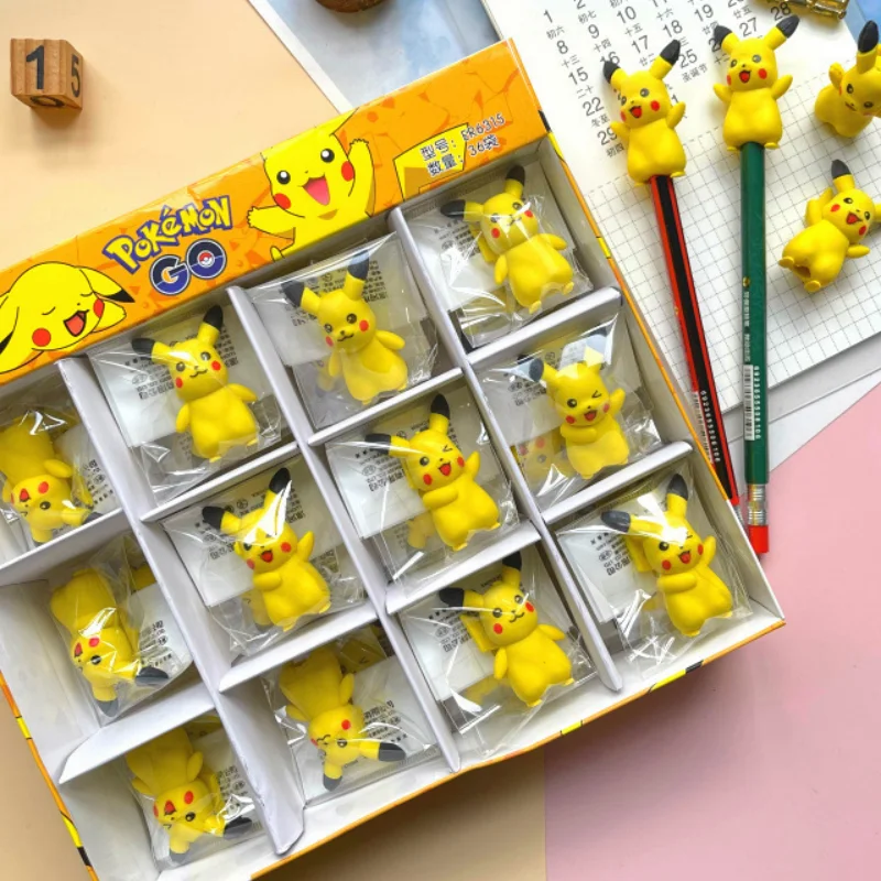 

36 шт./коробка, Детские ластики в виде покемона