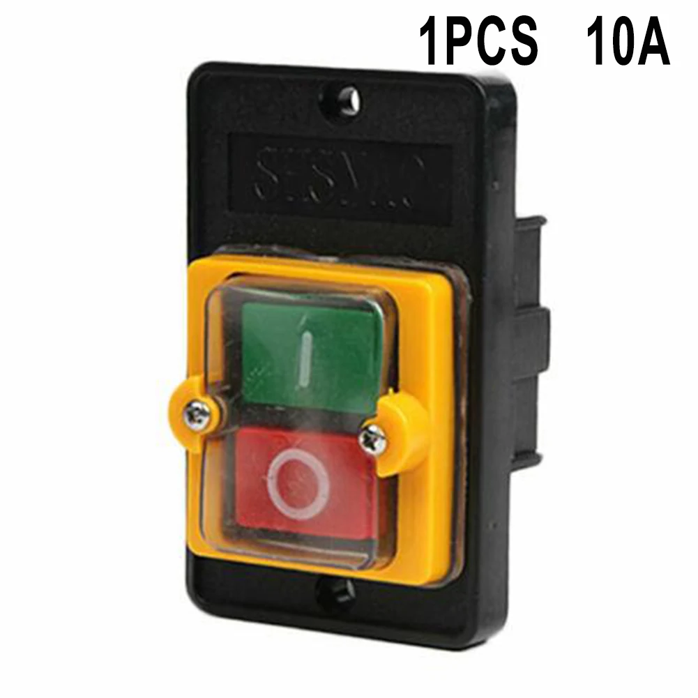 

10A AC 220/380V Drill Switch Kao-5M Nominal 0.5-2.5 Mm Waterproof On/Off Push Drill Switch Button Motor Machine 9.2 X 5.7 Cm