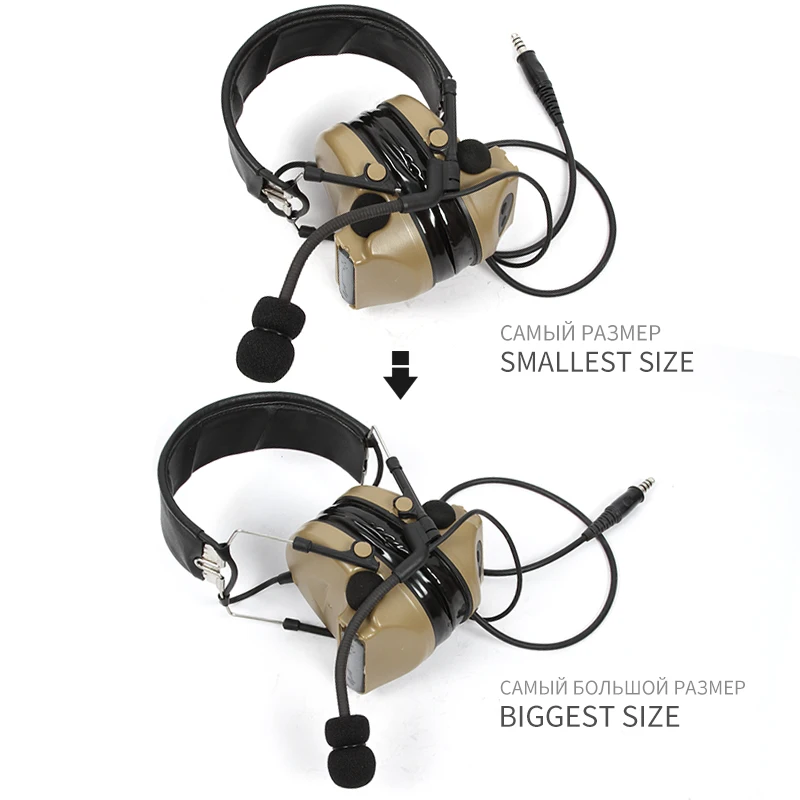 TAC-SKY COMTAC II Silicone Earmuffs Version Outdoor Tactical Headset Hearing Defense Noise Reduction Comtac ii headphones