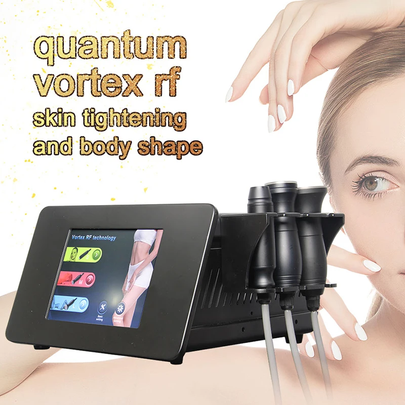 

Portable Vortex Radio Frequency Slimming Machine Quantum RF Skin Tightening Face Neck Lifting Body Shaping Beauty Device