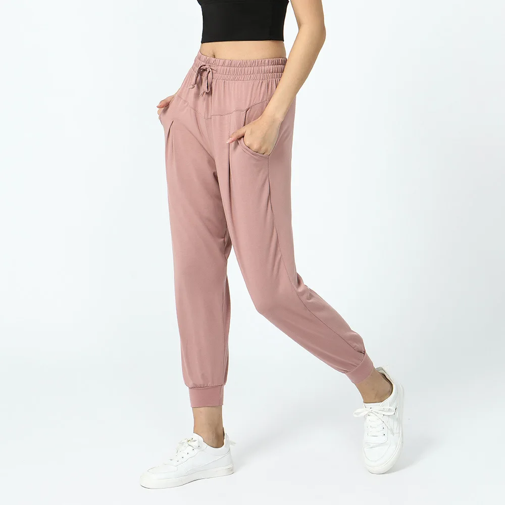 Women Sports Pants Breathable Lightweight Loose Fitness Training Leggings Jogger Haren Trousers For Yoga