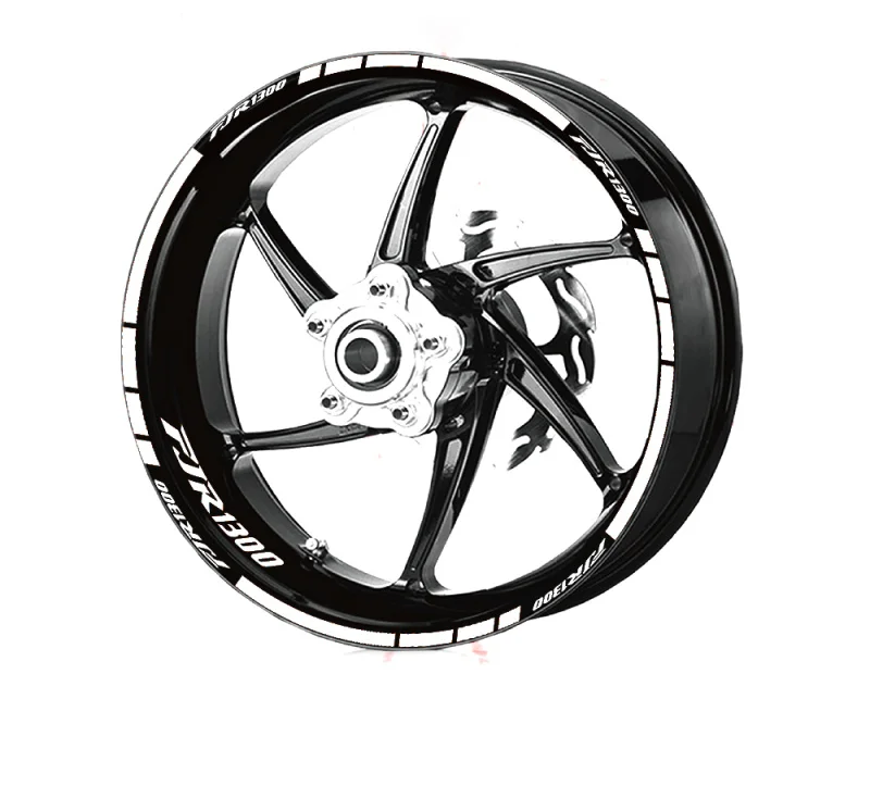 Для FJR1300 fjr1300 FJR 1300, наклейки на обод колеса мотоцикла, полосы, светоотражающие водонепроницаемые шины, передняя и задняя наклейка, наклейки