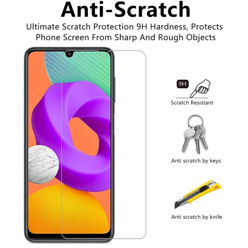 Чехол из закаленного стекла для samsung m22 чехол телефона galaxy m 22 м n22 samsun samsumg sansung galaxi
