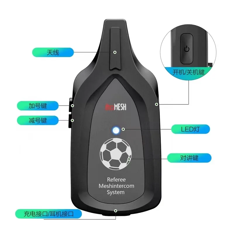 Интерком для футбольного судьи интерком нескольких человек гарнитура