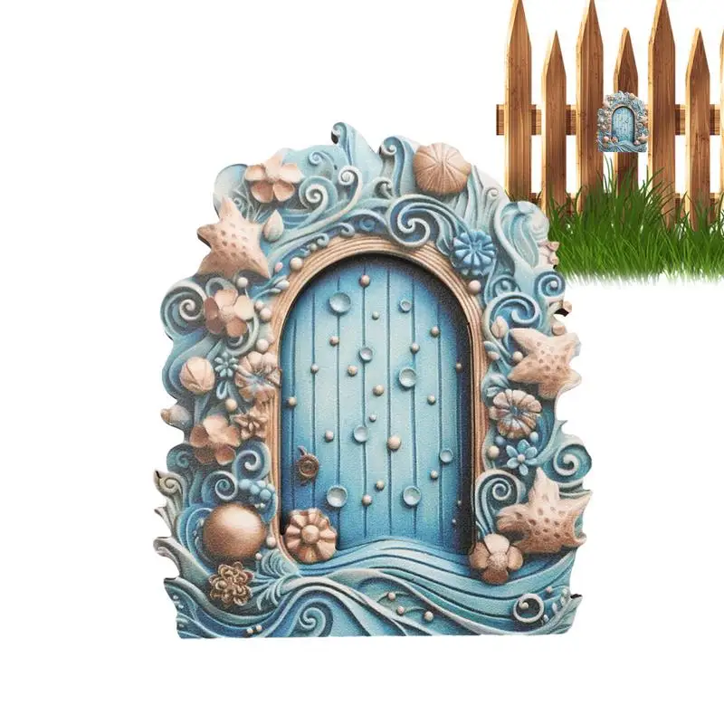 Сказочные двери для деревьев уличные деревянные мини-сказные красочные