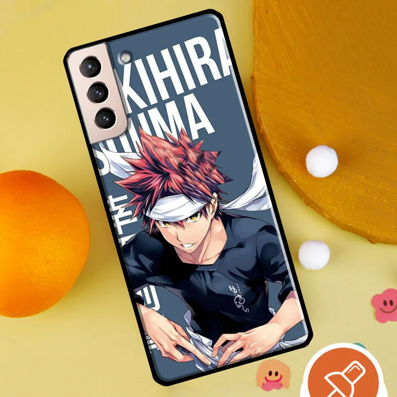 Чехол для телефона с аниме Shokugeki No Soma Samsung Galaxy S22 S21 Ultra S20 FE Note 20 S8 S9 S10 10 Plus - купить по