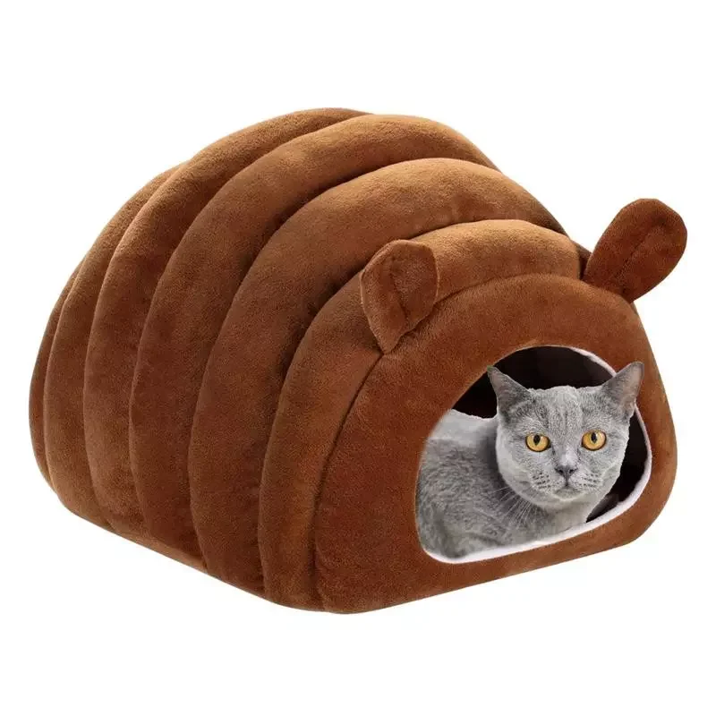 

Cat Washable Cozy Dog Bed Cat Cave For Pets Winter Removable Plush Soft Warm Cat Cave Tent For Puppy Kitten Rabbit