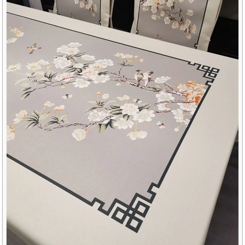 Современная Минималистичная китайская скатерть водонепроницаемая Классическая