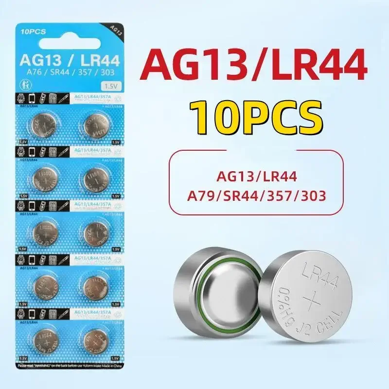 Новинка щелочная батарея AG13 LR44 A76 357 357A LR1154 SR1154 SR44 1 55 в для фотоэлементов