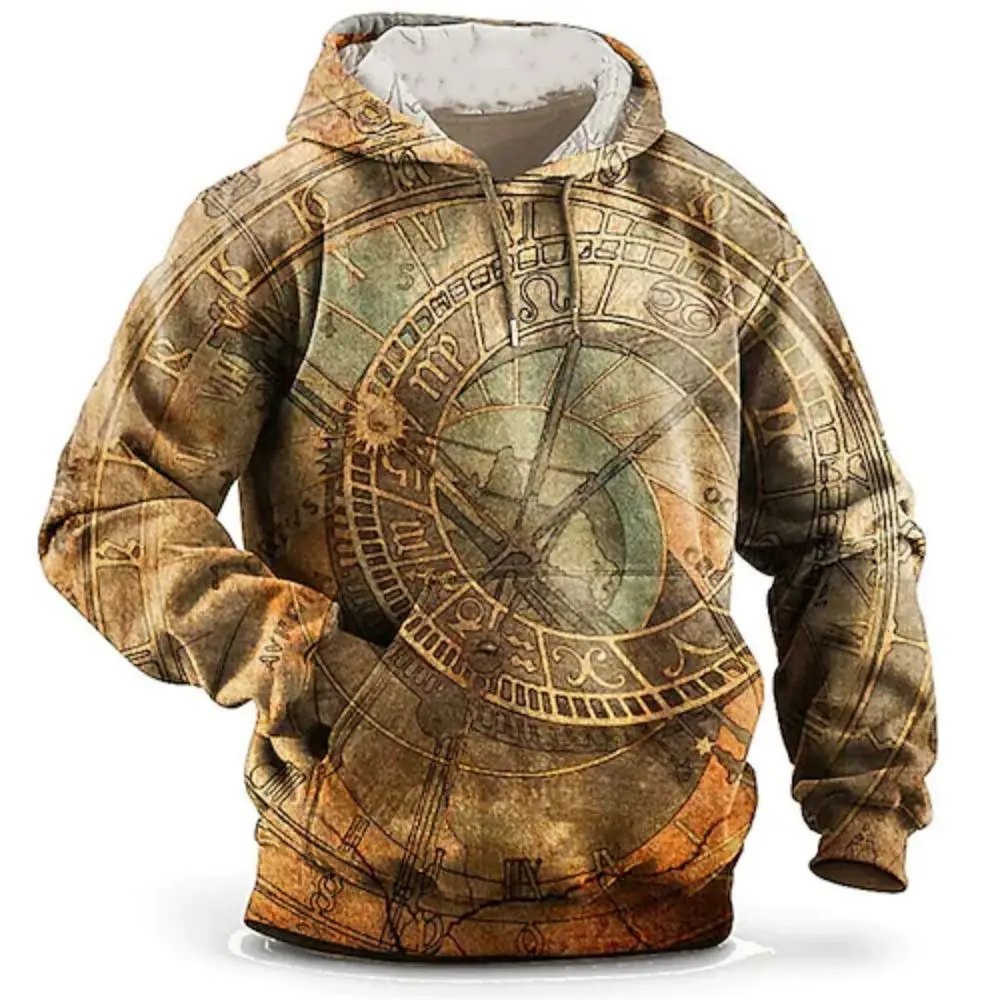 

2023 New Men's Spring Summer Camouflage US Large Street Emerging Fashion Harajuku Pullover Sports Hoodie Casual Clothing