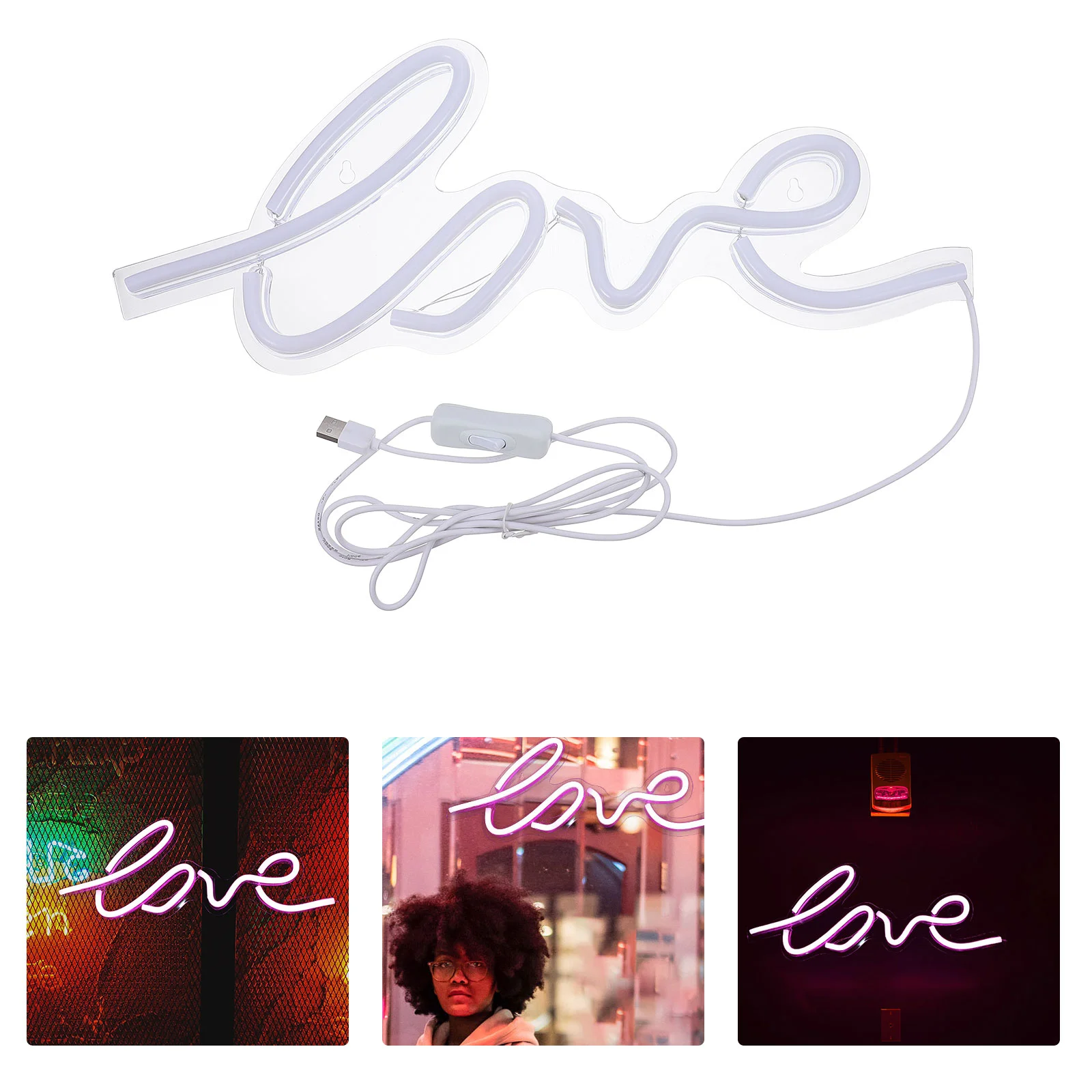 

Neon Night Love Sign Neon Lamp Atmosphere for Party Decor Valentine