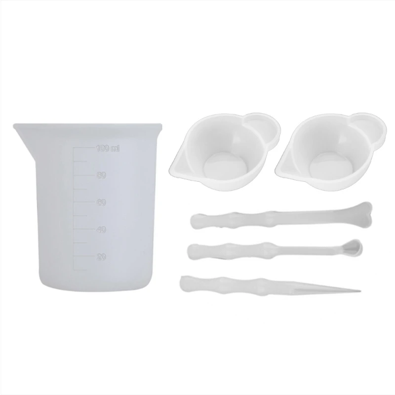 

6Pcs Epoxy Resin Mixing Mold Jewelry Making Tool Easy Clean Scraper Stirrers