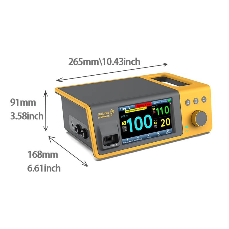 Профессиональный ветеринарный инструмент мини-портативный Spo2 м системы обзора