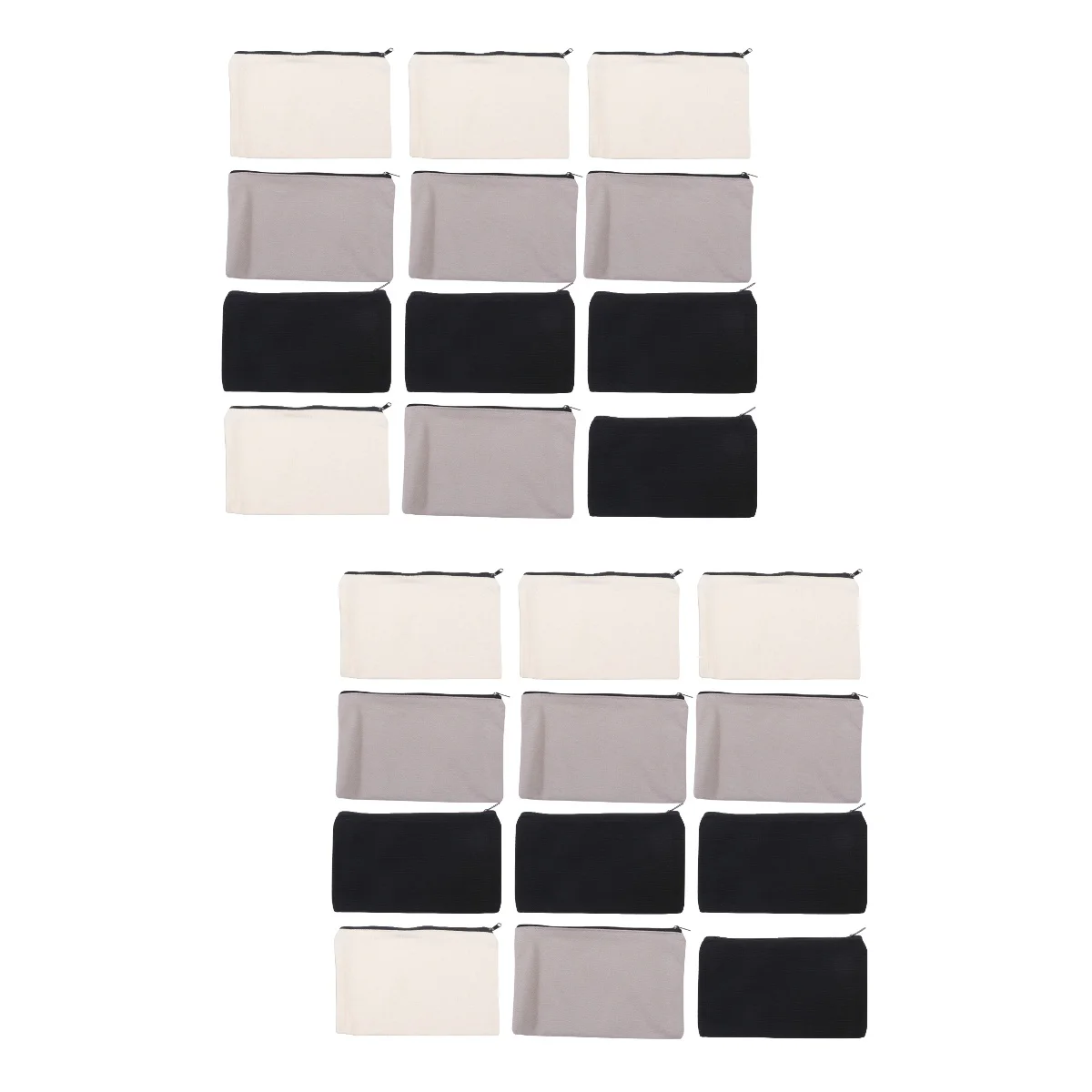 

Pouch Zipper Canvasmakeup Blank Diy Bagstravel Storage Pursepouches Case Pen Toolholder Zippers