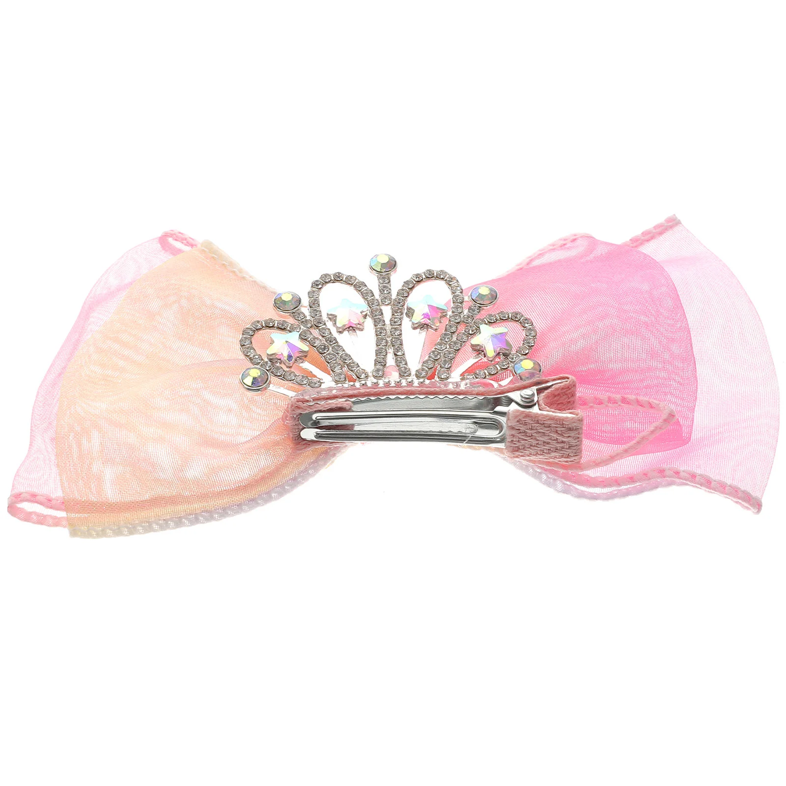 

Diamond Tiara Hair Barrettes Bow Hairpin Little Girl Clips Accessories Girls 4-6