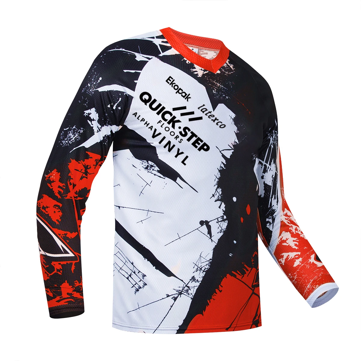 

2022 Long Sleeve Quick Step Jersey DH MX BMX Mountain Bike Moto Jerseys/Motocross Cross Country Racing Team Moto Mens Shirt 6XL