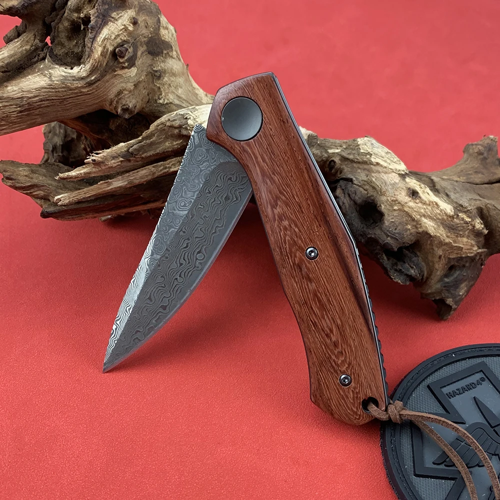 Складной нож из дамасской стали