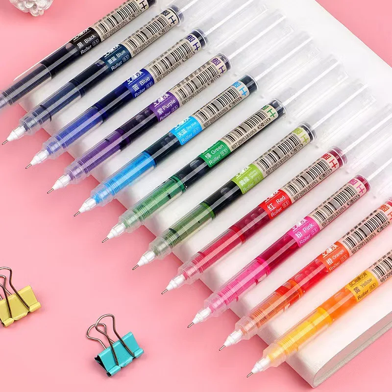 

12pcs/set Creative Color Neutral Pen Gel Pen Color Marker Pen 0.5mm Student Signing Writing Pens Wholesale Office Stationery