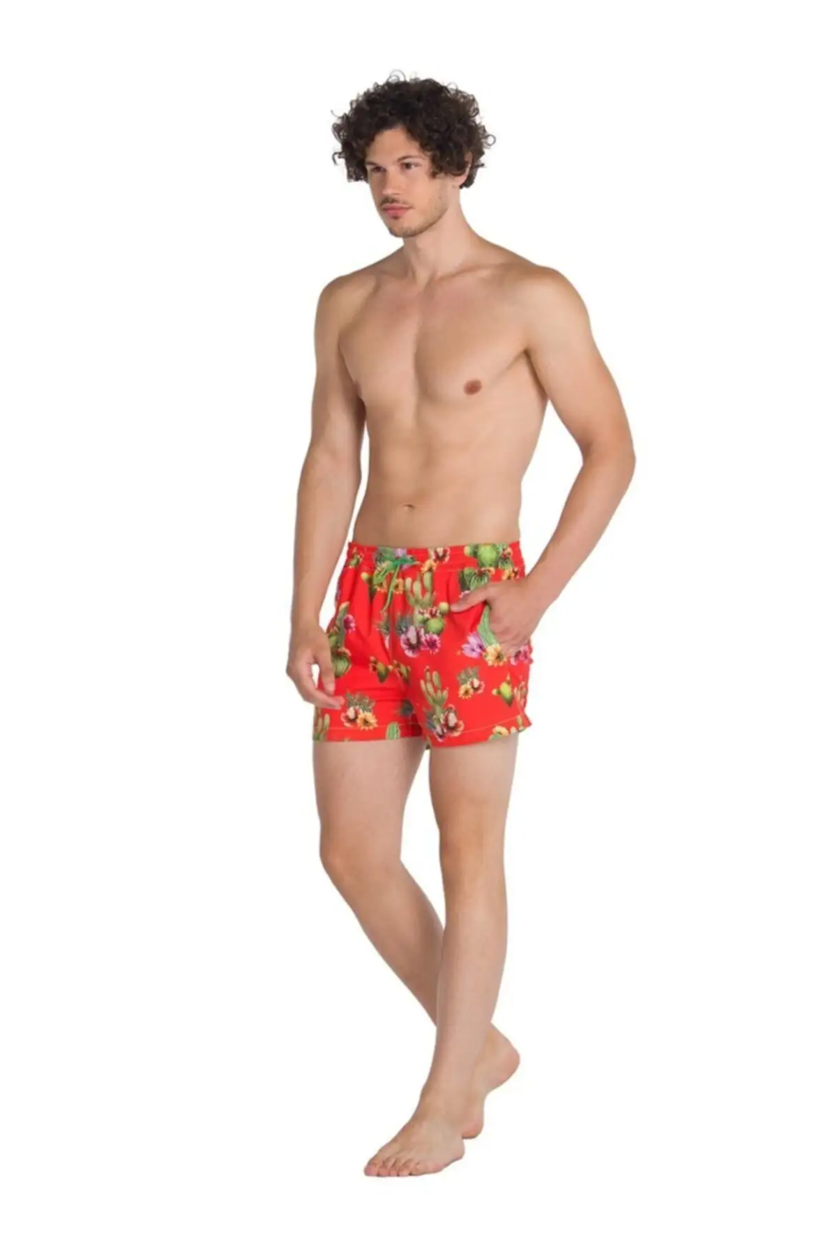 

Men's Surf Shorts Swim ShortsOrange Swimming Shorts