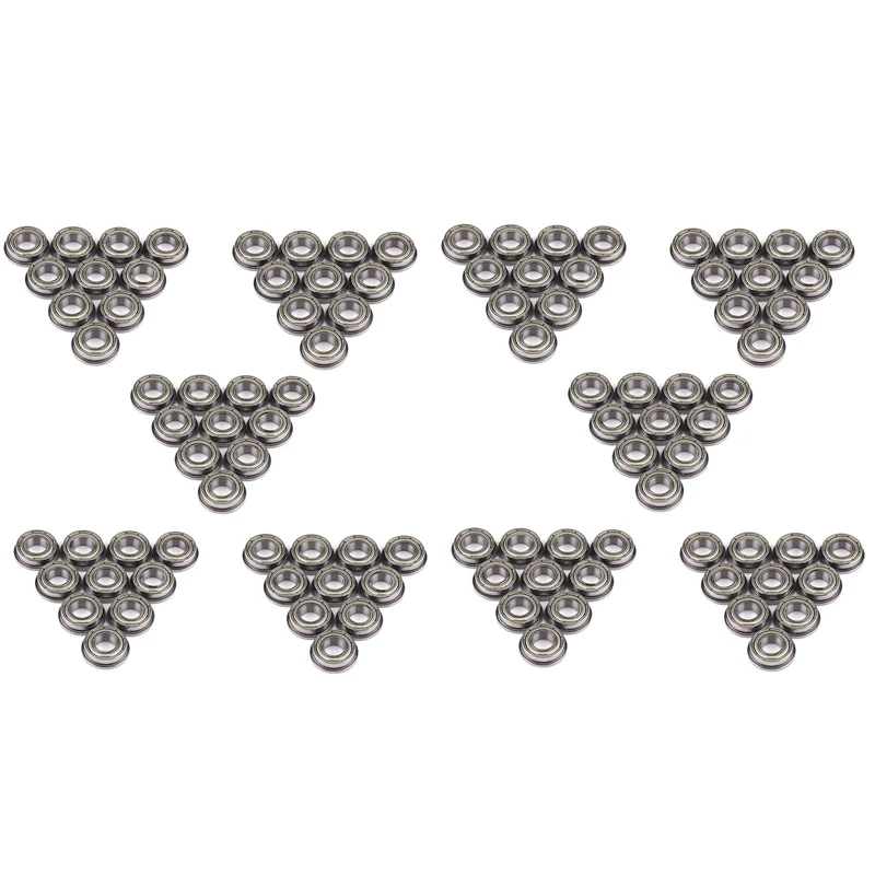 

Фланцевые радиальные шарикоподшипники F688ZZ, 100 шт., шарикоподшипники из металла и стали с двойным экраном, фланцевый шарикоподшипник, 8X16X5 мм ...