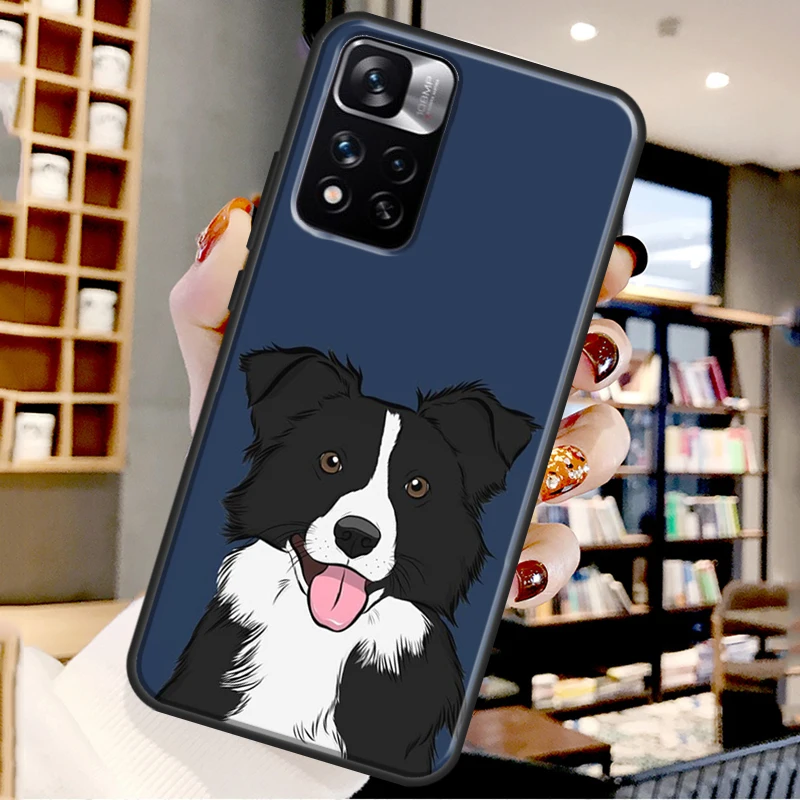 Чехол Border Collie Dog для Xiaomi Redmi Note 11 Pro чехол 10 9 8 10S 9S 9A 9C 9T Coque |