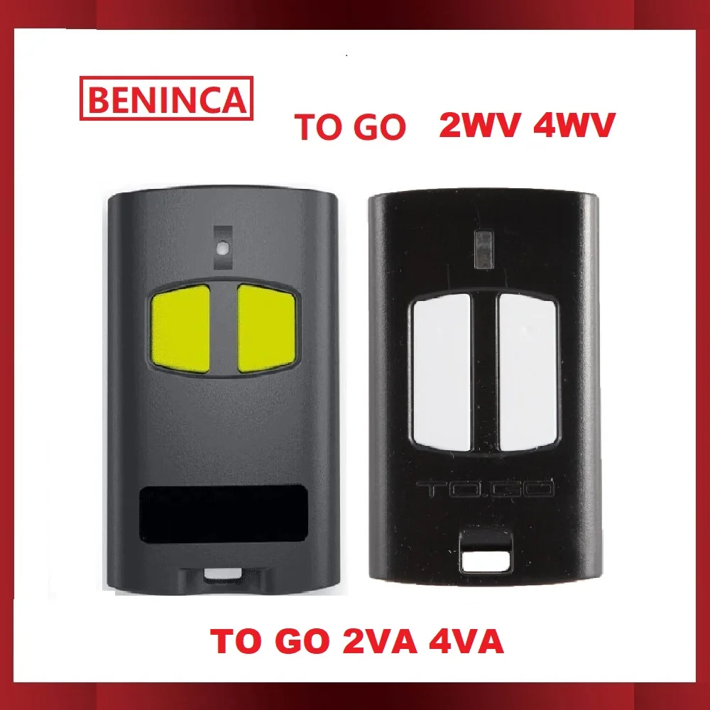 

10PCS BENINCA TO GO 2VA 4VA VA 2WV 4WV WV 2WP 4WP WP Garage Door / Gate Remote Control 433.92MHz Hand Transmitter Rolling Code