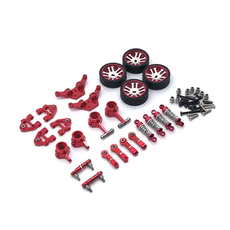 

WLtoys 1/28 284131 K979 K989 K999 RC Car Accessories Metal Upgrade Kit, Including Tires, Shock Absorbers, Swing Arms, etc.