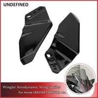motorcycle winglet aerodynamic wing kit spoiler rear view mirror fixed wing for honda vfr800 cbr1000rr cbr 600f4i accessories