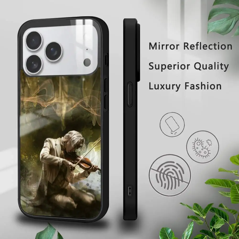 Фото Чехол для телефона Game S-Shadowhunter RuneS для IPhone 16, 15, 14, 13, 12, 11 Pro Max Plus Mini Plus, жесткая зеркальная поверхность, защита Funda №3