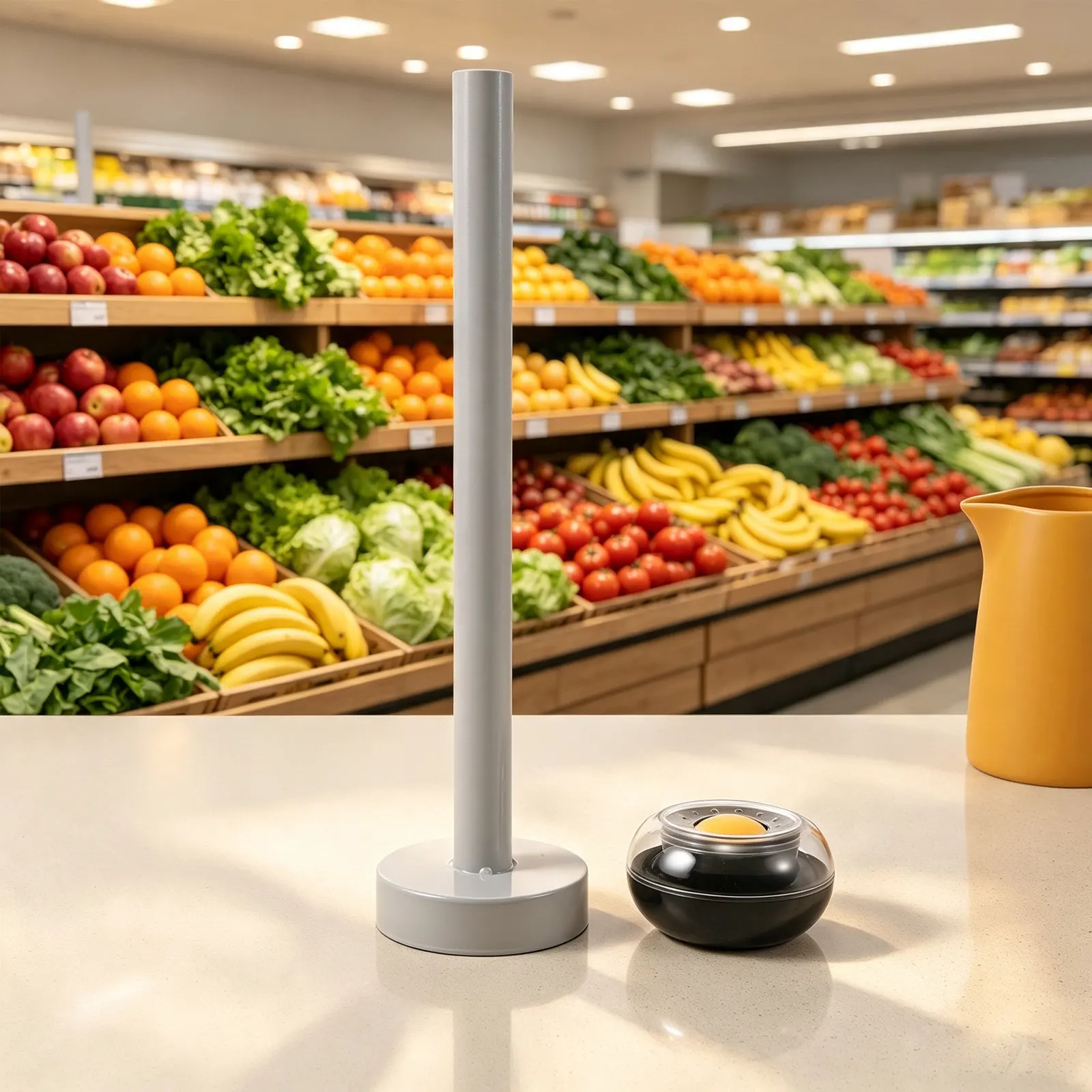 Фото 1 НАБОР Держатель для пакетов с продуктами, диспенсер для полиэтиленовых пакетов, подставка для пакетов, стойка для кассы в супермаркете, товары для коммерческих магазинов. №2