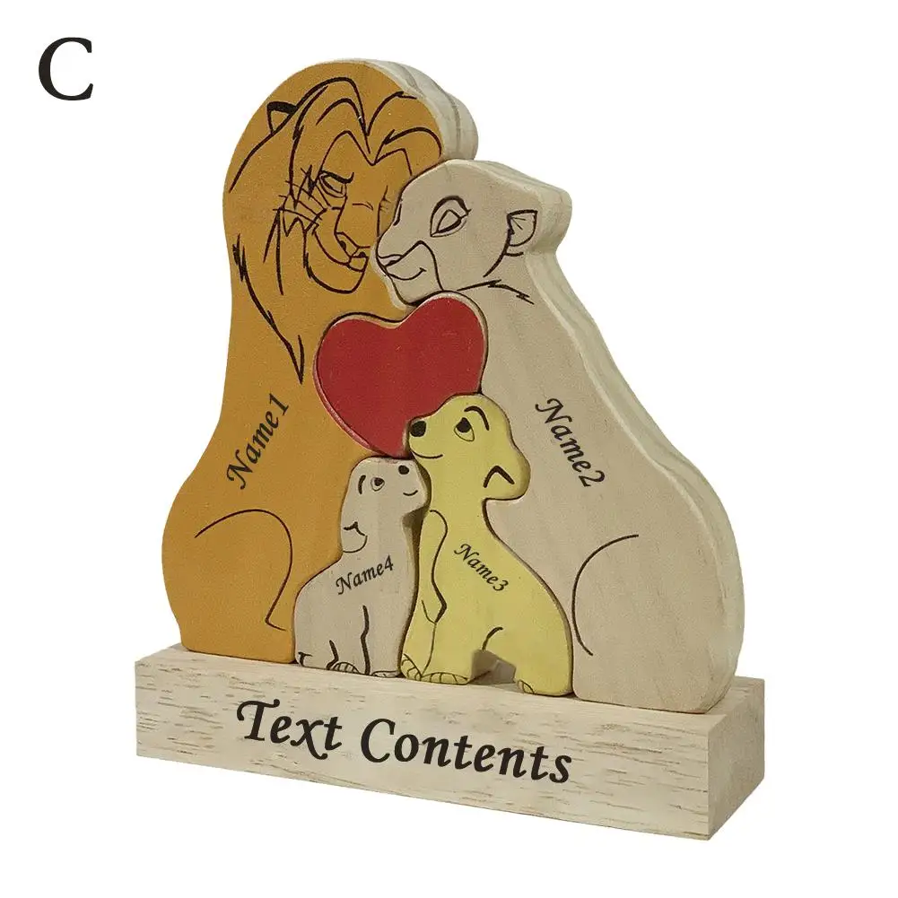 

Деревянный пазл "Король Лев" с именами