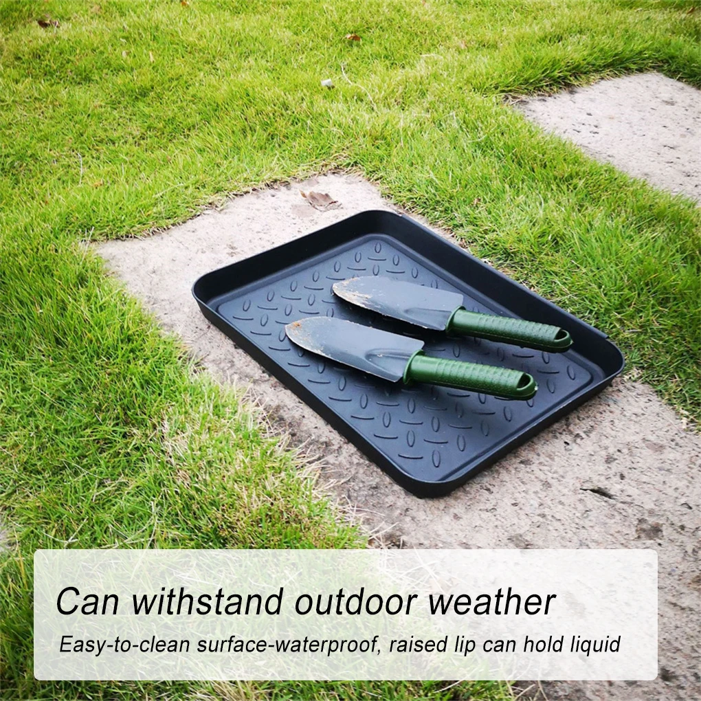 

3 Pieces Outdoor Boot Trays Entryway Shoes Utility Drip Holder Floor Rack Carpet Protector Storage Stand Office