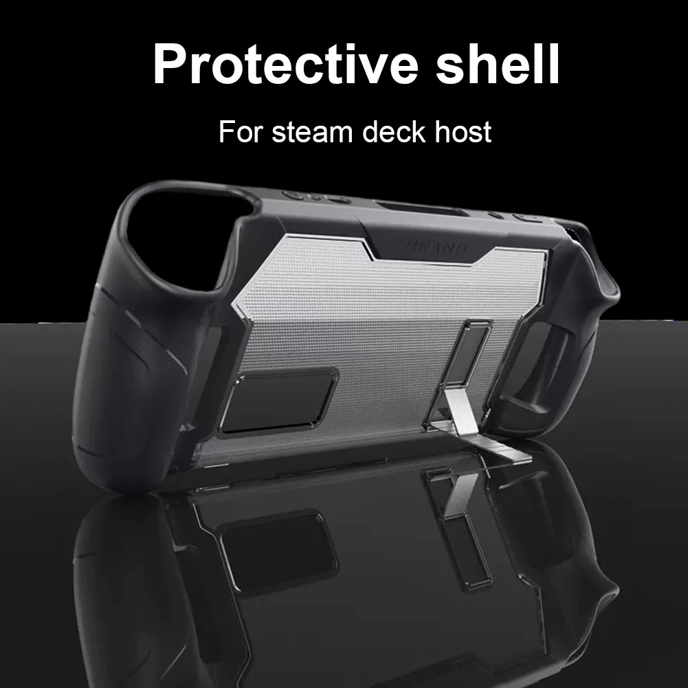 

Game Console Protective Shell with Bracket Anti-scratch Protective Shell Back Case Replacement for Steam Deck Accessories