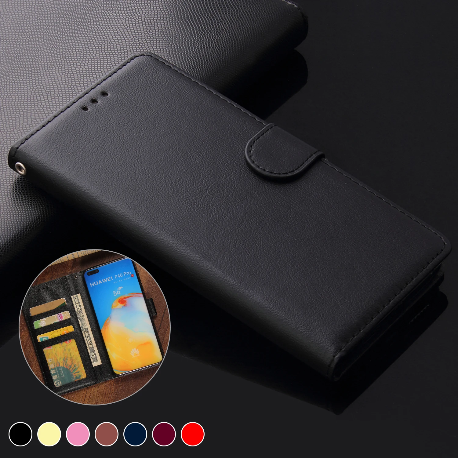 

Magnetic Leather Flip Phone Case