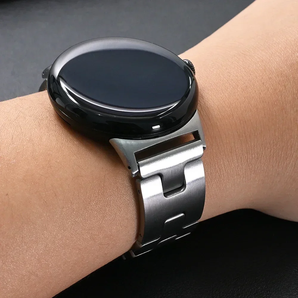 Ремешок из нержавеющей стали Satine Grand H для Google Pixel Watch 3 браслет 45 мм PIXCEL