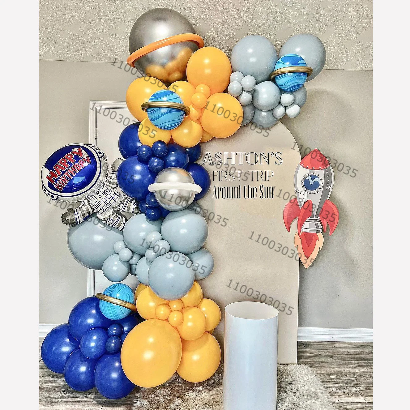 

116pcs Outer Space Theme Birthday Party Decorations Garland Balloons Kit 32inch Number Foil Balloon Astronaut Rocket Ball Globos