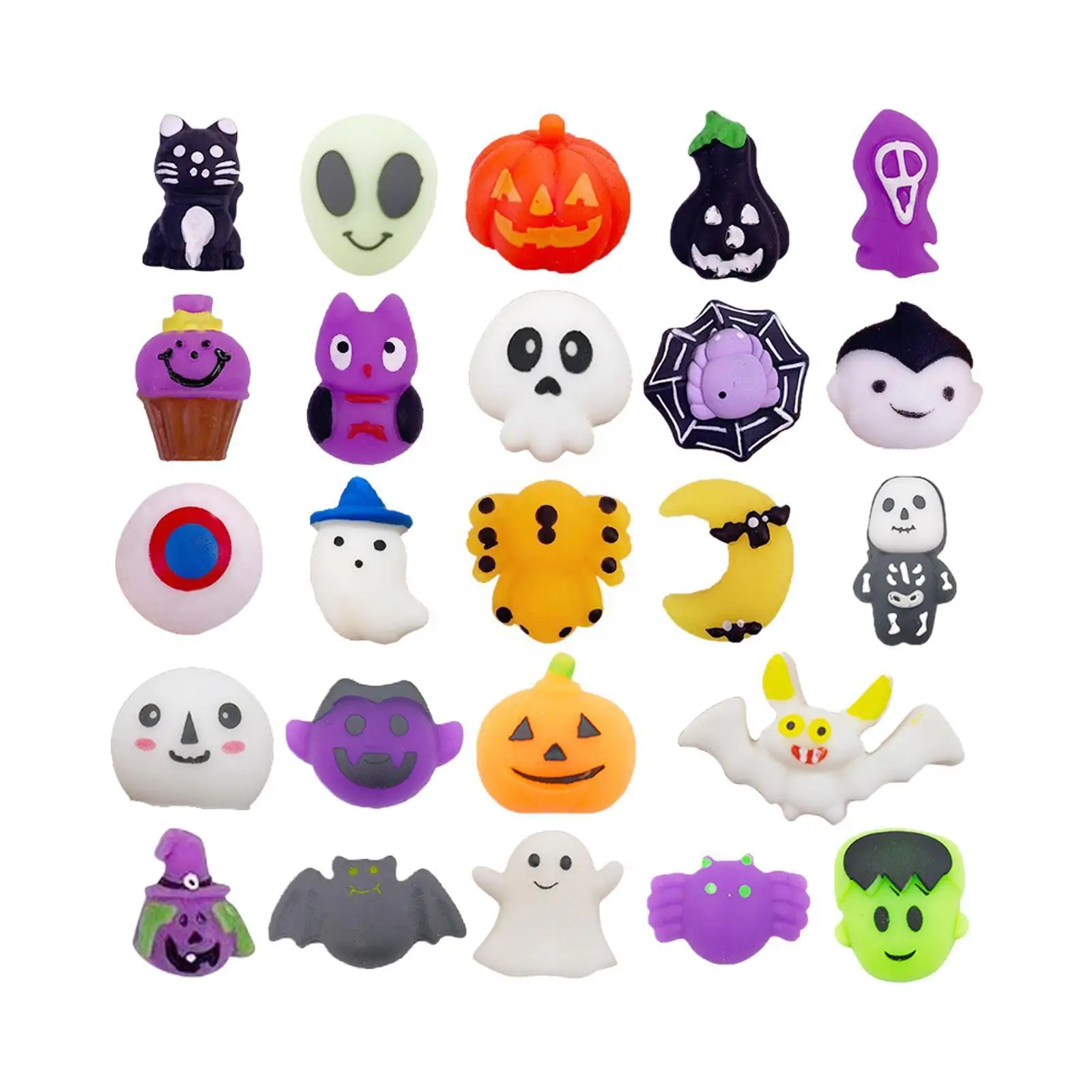 

1pc Mini Halloween Squishies Toys Kawaii Cartoon Animal Kids Stress Gifts Pumpkin Fidget Squeeze Relief Holiday Ball Mochi I3Y7