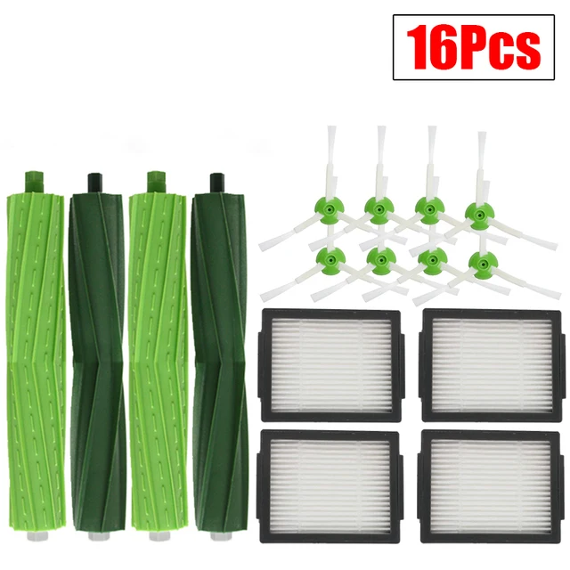 Набор запасных частей для iRobot Roomba I7 и E Series I7 + I3 I3 + I4 I4 + I6 I6 + I8 I8 + Plus E5 E6 E7, боковая щетка для пылесоса