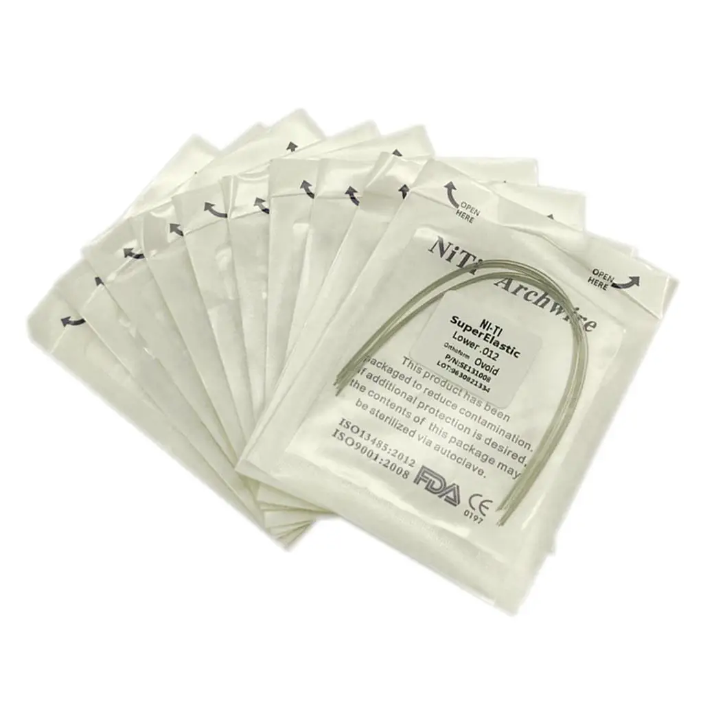 

10 Packs Super Elastic Niti Round Arch Wire