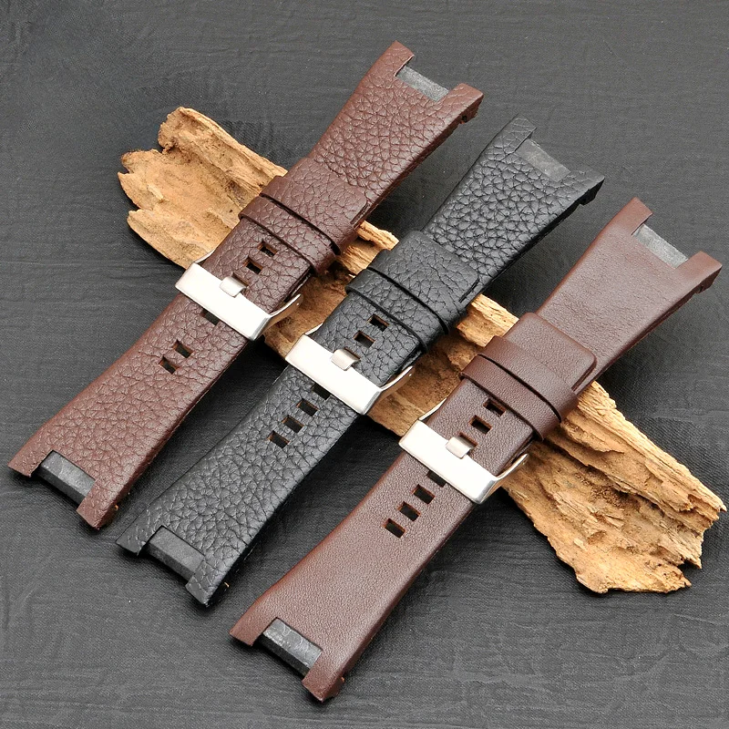 

Вогнутый интерфейс твердая Пряжка из нержавеющей стали аксессуары для Diesel Dz1216 | 1273 | 4246 | 4287 натуральная кожа мужской ремешок