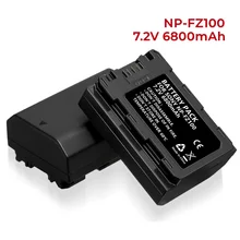 NP-FZ10 6800mAh Ersatz Batterie Kompatibel mit FX3,FX30,A1,A9,A9 II, a7R III,A7S III,A7 III,A7 IV,A6600,A7C  voopo drag 3