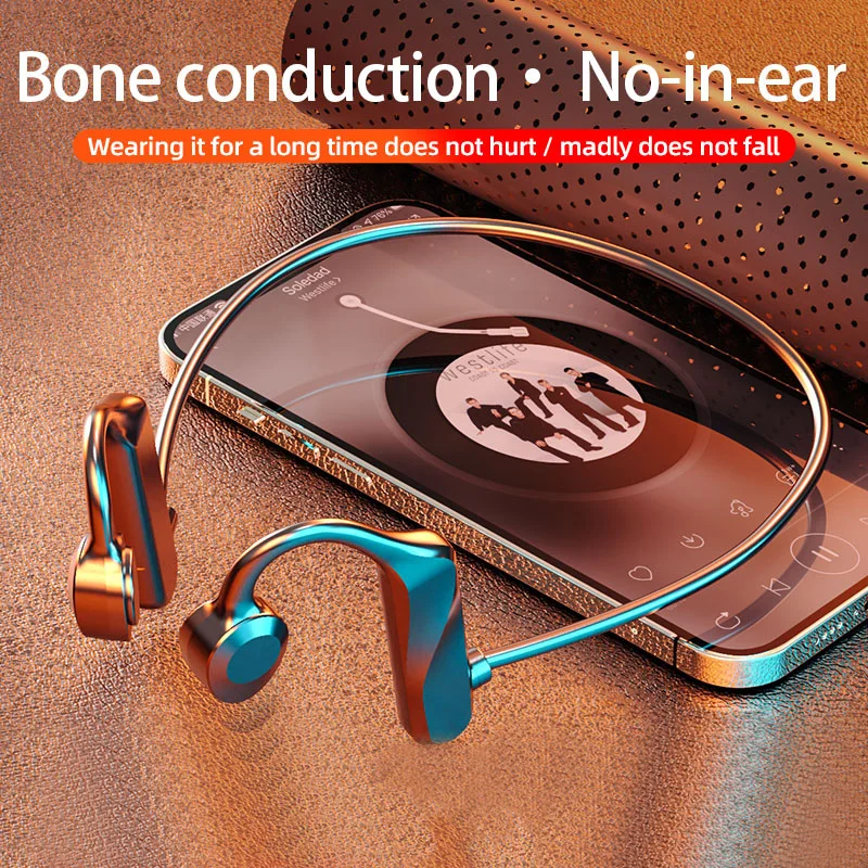 Купи K69 Bone Conduction Earbuds Wireless Bluetooth Headset with Mic Ear Hook Air Pro Fone Bluetooth Earphones Wireless Headphones за 179 рублей в магазине AliExpress