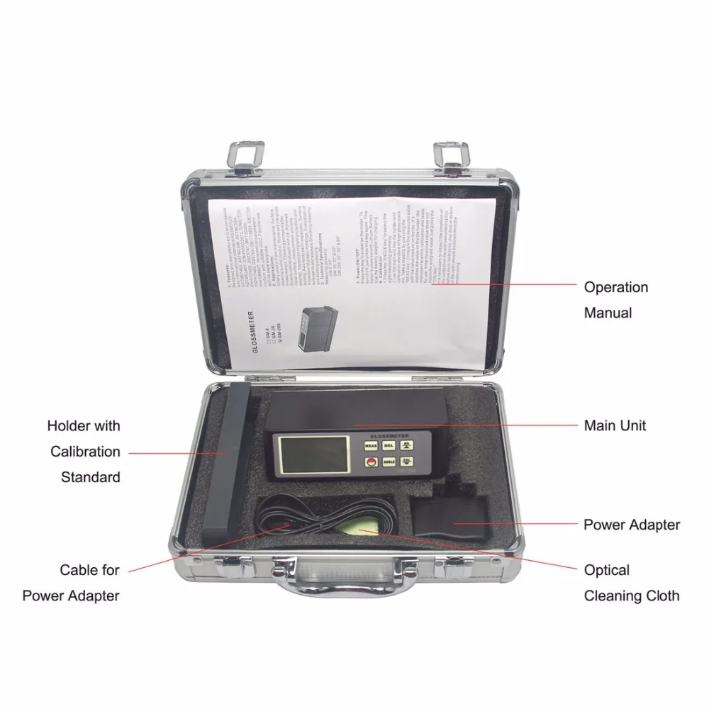 

GM-268 Gloss Meter Glossmeter 20 60 85 Degree