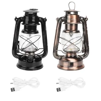 vintage camping lantern rechargeable kerosene lamp detachable lampshade for outdoor