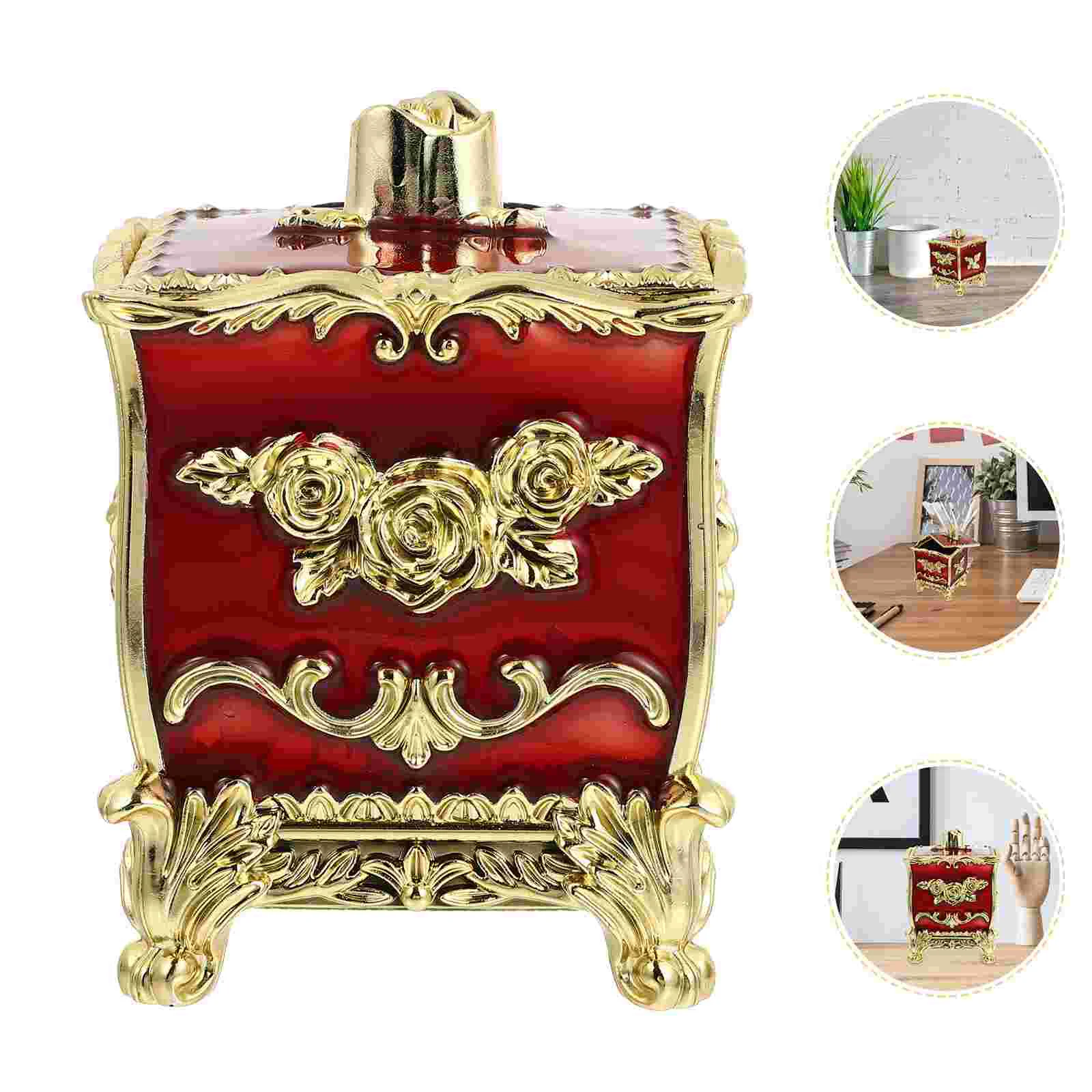 

Travel Snack Container Makeup Containers Decorative Vanity Display Case Trinket Storage Organizer Box Enameled Jewelry
