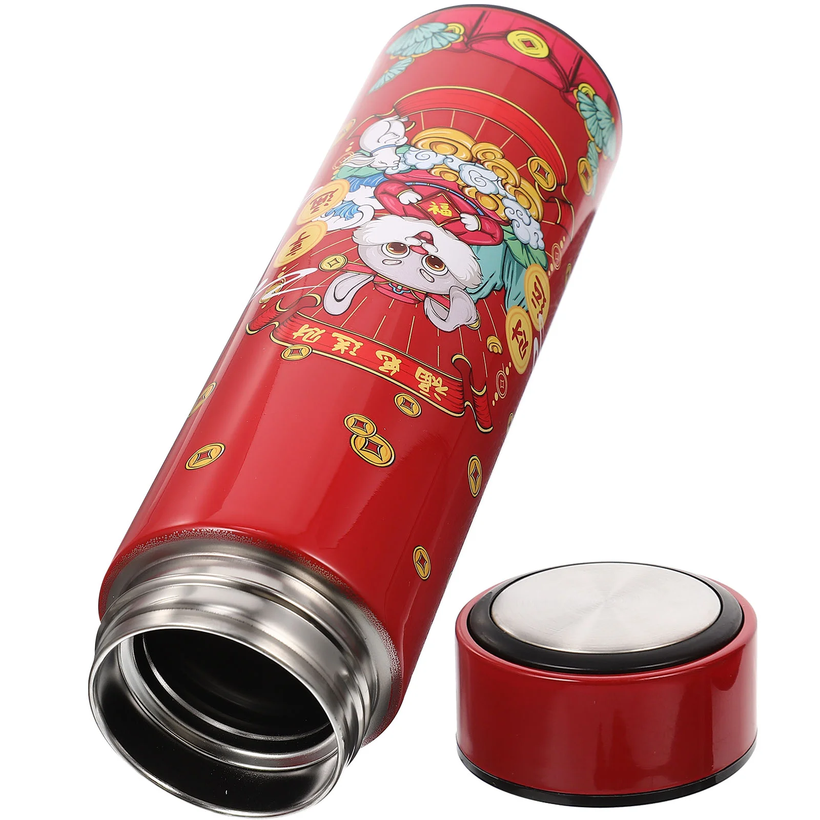 

Water Bottle Insulated Double Winter The Portable Camping Christmas Gift Rabbit Steelyear Stainless Kid Cup Wall Bottles