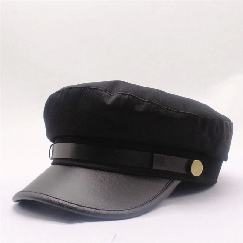 

new cotton Newsboy Cap for women black Retro men baker berets Casual Spring British Classic Female Gatsby Flat Hats