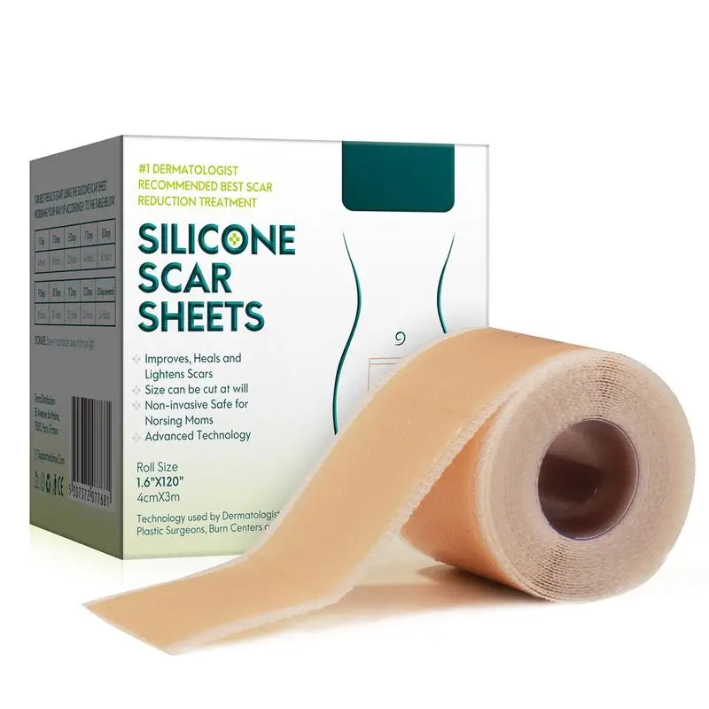 

Silicone Scar Tape Skin Tone Silicone Gel Patch Bandage Invisible Artificial Skin Patch Soft Silicone Tape For Scars Wound